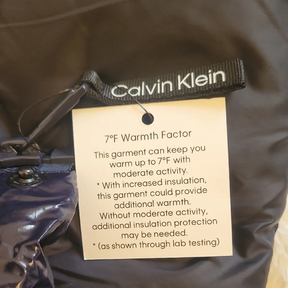 Calvin Klein Water Resistant Navy Jacket - Picture 5 of 8